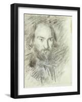 Self-portrait-Paul Cézanne-Framed Giclee Print