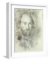 Self-portrait-Paul Cézanne-Framed Giclee Print