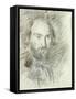 Self-portrait-Paul Cézanne-Framed Stretched Canvas