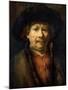 Self-Portrait-Rembrandt van Rijn-Mounted Giclee Print