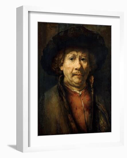 Self-Portrait-Rembrandt van Rijn-Framed Giclee Print