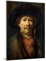 Self-Portrait-Rembrandt van Rijn-Mounted Giclee Print