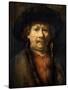 Self-Portrait-Rembrandt van Rijn-Stretched Canvas