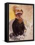 Self Portrait-Mary Cassatt-Framed Stretched Canvas