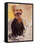 Self Portrait-Mary Cassatt-Framed Stretched Canvas
