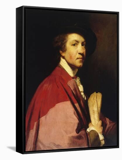 Self-Portrait-Sir Joshua Reynolds-Framed Stretched Canvas