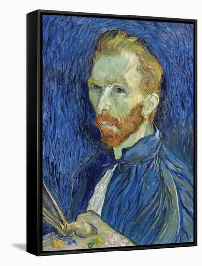 Self-Portrait-Vincent van Gogh-Framed Stretched Canvas