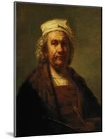 Self-Portrait-Rembrandt van Rijn-Mounted Giclee Print