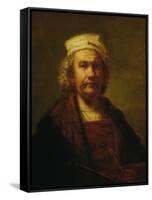 Self-Portrait-Rembrandt van Rijn-Framed Stretched Canvas