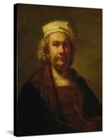 Self-Portrait-Rembrandt van Rijn-Stretched Canvas