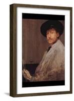 Self Portrait-James Abbott McNeill Whistler-Framed Art Print