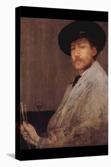 Self Portrait-James Abbott McNeill Whistler-Stretched Canvas