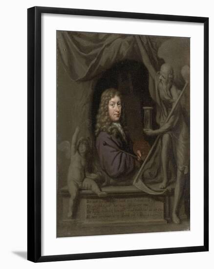 Self-Portrait-Michiel Van Musscher-Framed Art Print