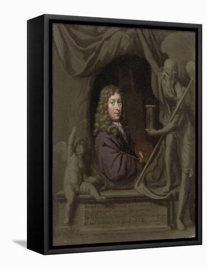 Self-Portrait-Michiel Van Musscher-Framed Stretched Canvas