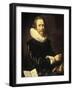 Self-Portrait-Abraham de Vries-Framed Art Print