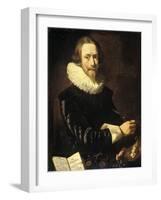 Self-Portrait-Abraham de Vries-Framed Art Print