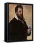 Self Portrait-Lambert Lombard-Framed Stretched Canvas