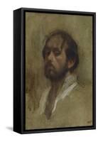Self-Portrait-Edgar Degas-Framed Stretched Canvas