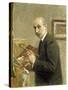 Self-Portrait-Max Liebermann-Stretched Canvas