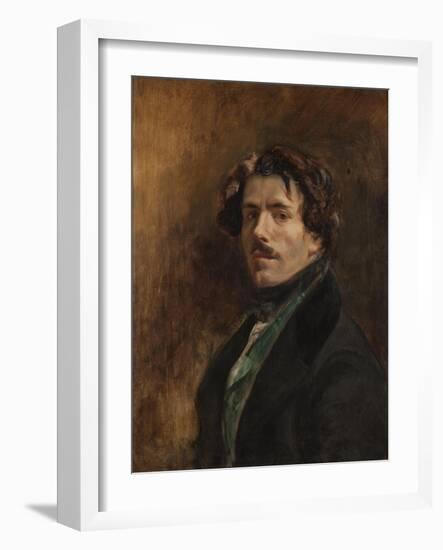 Self-Portrait-Eugene Delacroix-Framed Giclee Print