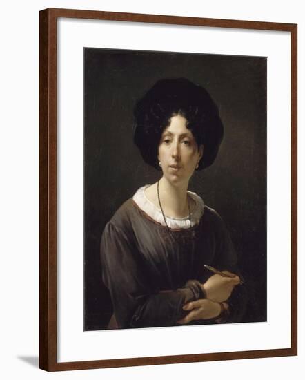 Self-Portrait-Hortense Haudebourt-Lescot-Framed Giclee Print