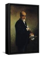 Self Portrait-Leon Joseph Florentin Bonnat-Framed Stretched Canvas