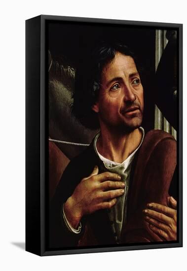 Self Portrait-Domenico Ghirlandaio-Framed Stretched Canvas