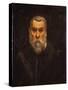 Self Portrait-Jacopo Robusti Tintoretto-Stretched Canvas