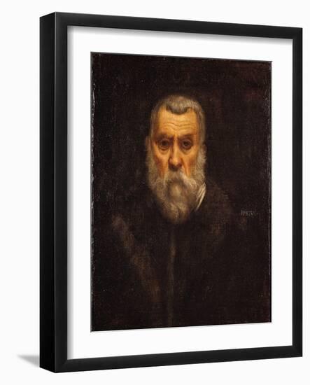 Self Portrait-Jacopo Robusti Tintoretto-Framed Giclee Print