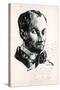 Self Portrait-Charles Pierre Baudelaire-Stretched Canvas