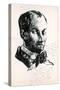 Self Portrait-Charles Pierre Baudelaire-Stretched Canvas