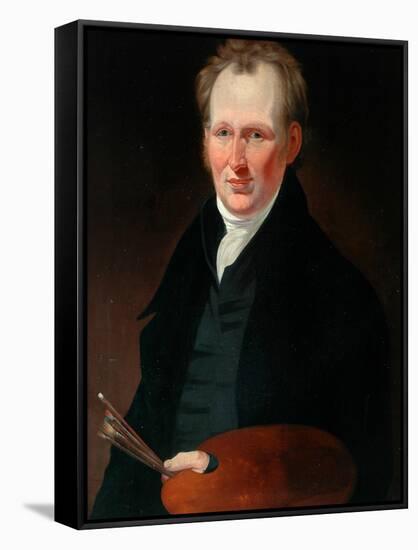 Self Portrait-John Bradley-Framed Stretched Canvas