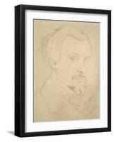 Self-Portrait-Dante Gabriel Charles Rossetti-Framed Giclee Print