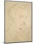Self-Portrait-Dante Gabriel Charles Rossetti-Mounted Giclee Print