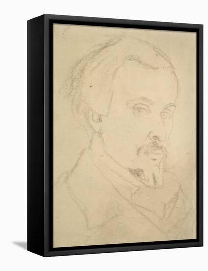 Self-Portrait-Dante Gabriel Charles Rossetti-Framed Stretched Canvas