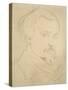 Self-Portrait-Dante Gabriel Charles Rossetti-Stretched Canvas