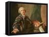 Self Portrait-Louis Michel Van Loo-Framed Stretched Canvas