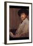 Self Portrait-James Abbott McNeill Whistler-Framed Art Print