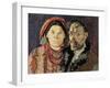 Self Portraitwith the Artist's Wife (Autoportret Z Zona)-Stanislaw Wyspianski-Framed Giclee Print