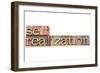 Self-Realization Word-PixelsAway-Framed Art Print