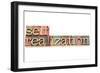 Self-Realization Word-PixelsAway-Framed Art Print