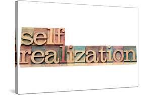Self-Realization Word-PixelsAway-Stretched Canvas
