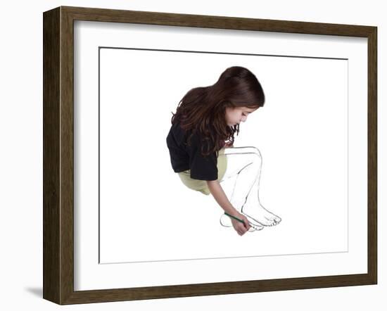 Self Sketch-Dana Brett Munach-Framed Giclee Print