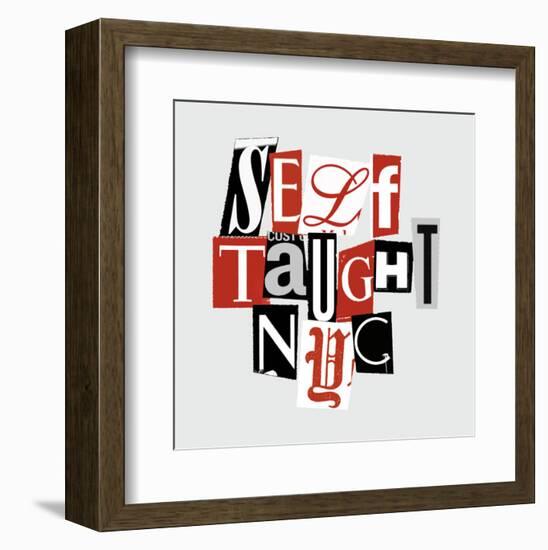 Self-Taught Collage-Urban Cricket-Framed Art Print