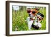 Selfie Dog in Meadow-Javier Brosch-Framed Photographic Print