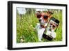 Selfie Dog in Meadow-Javier Brosch-Framed Photographic Print