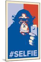 Selfie Monkey-null-Mounted Poster