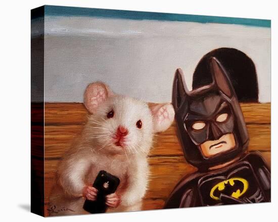 Selfie with Batman-Lucia Heffernan-Stretched Canvas