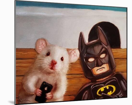 Selfie with Batman-Lucia Heffernan-Mounted Art Print