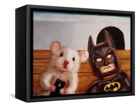 Selfie with Batman-Lucia Heffernan-Framed Stretched Canvas